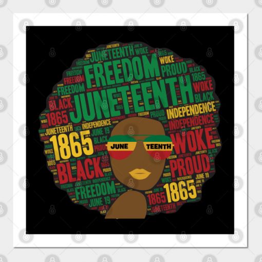 Juneteenth Black Woman Afro