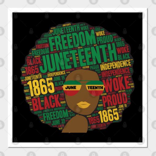 Juneteenth Black Woman Afro
